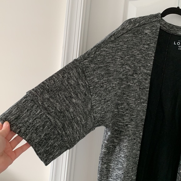 NWT LOFT Wide Kimono Drop Shoulder Sleeves Knit Open Cardigan Sweater Size XS - Picture 5 of 15